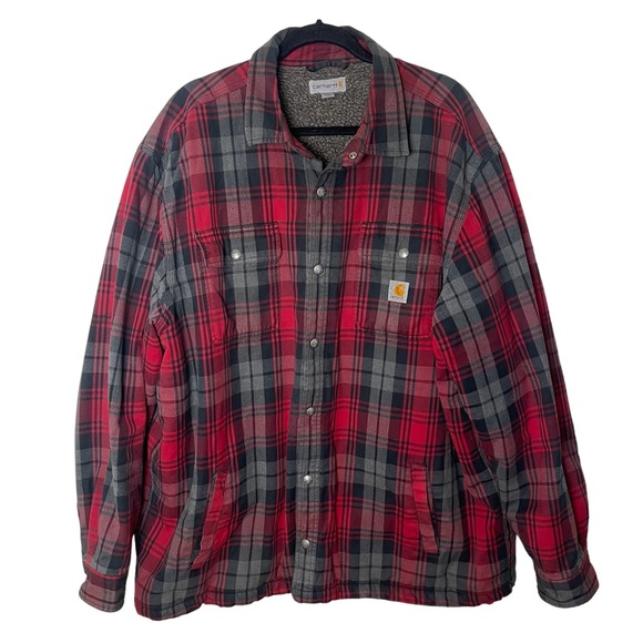 Carhartt Other - Carhartt Sherpa Lined Snap Front Flannel size 2xl